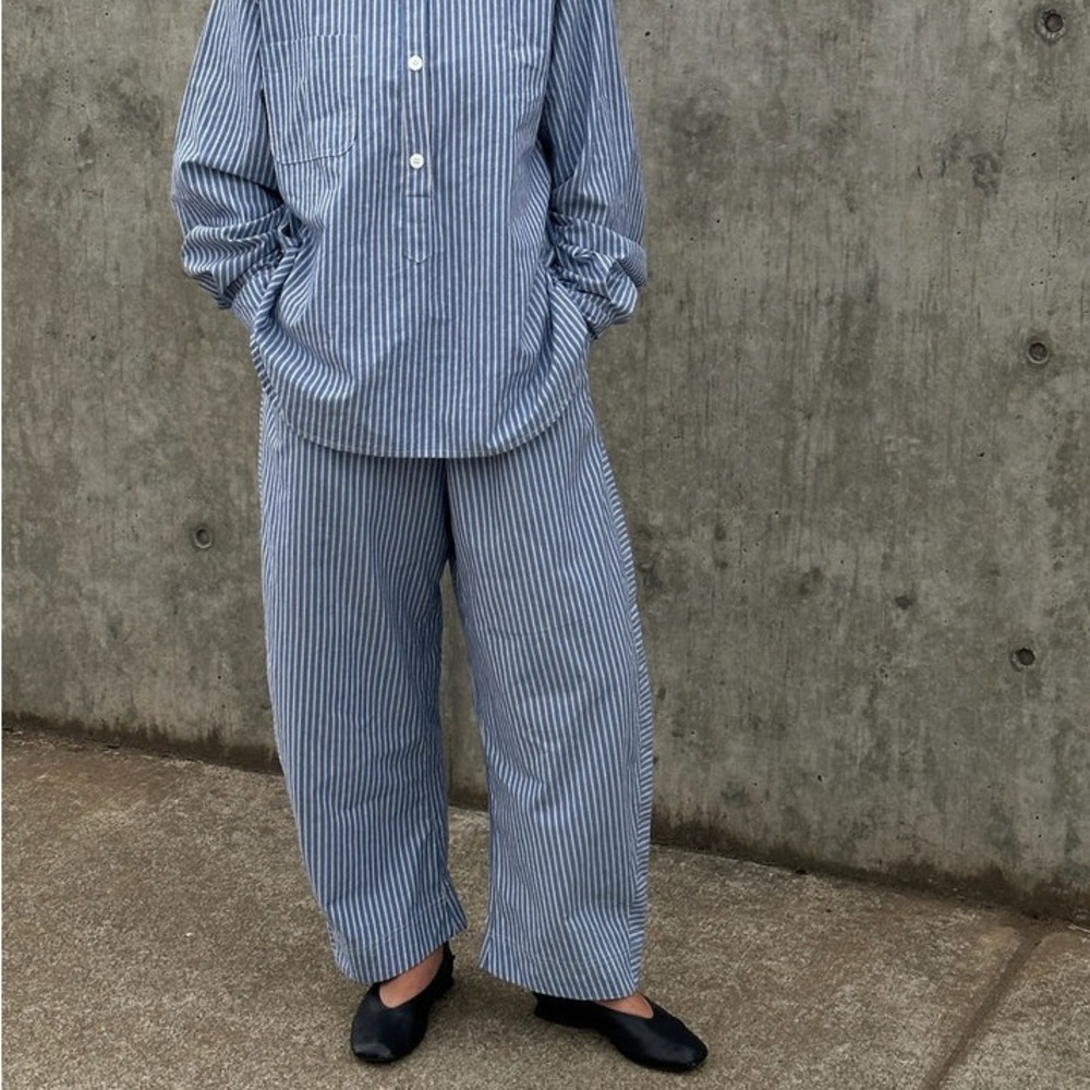 Shelter Jules Pants in Blue Stripe, size Small/Medium